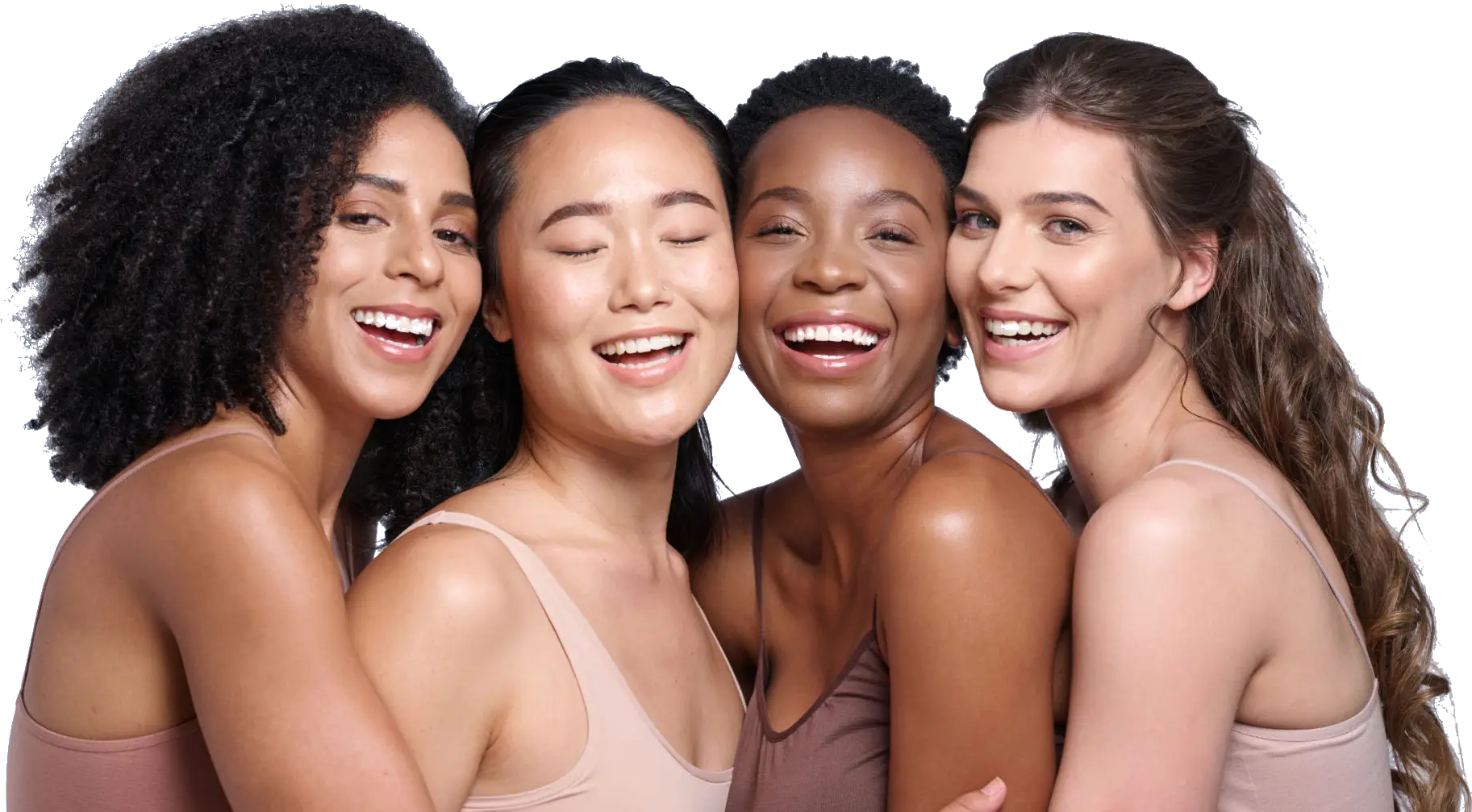 Clinician giving facial injection to reclining woman